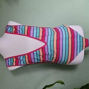 Striped Bodysuit Fashion Nova XL NWOT